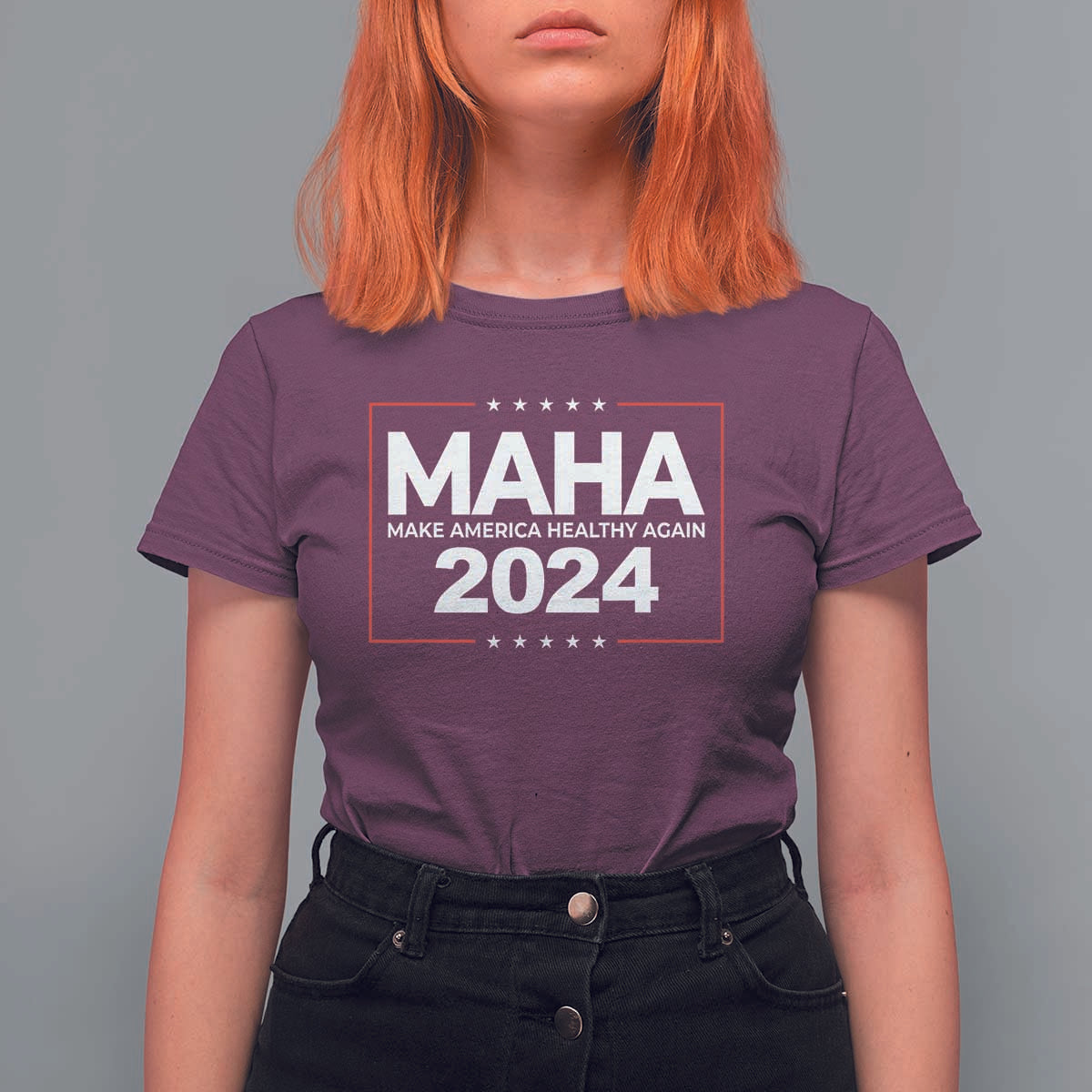 RFK Jr Kennedy 2024 T Shirt For Women MAHA Make America Healthy Again - Wonder Print Shop