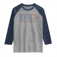 RFK Jr Kennedy 2024 Raglan Shirt Distressed Robert Kennedy Jr. 24
