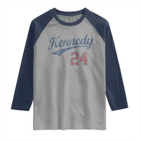 RFK Jr Kennedy 2024 Raglan Shirt Team Kennedy 24 Vintage