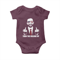 Zohran Mamdani Hope Baby Onesie Zoharan Mamdani USA Flag Funny Middle Finger - Wonder Print Shop