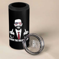 Zohran Mamdani Hope 4 in 1 Can Cooler Tumbler Zoharan Mamdani USA Flag Funny Middle Finger - Wonder Print Shop