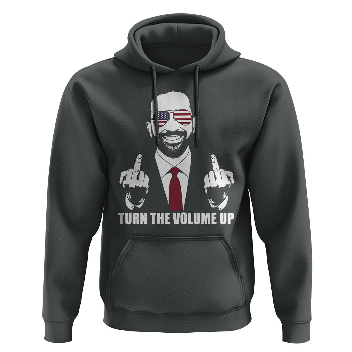 Zohran Mamdani Hope Hoodie Zoharan Mamdani USA Flag Funny Middle Finger - Wonder Print Shop