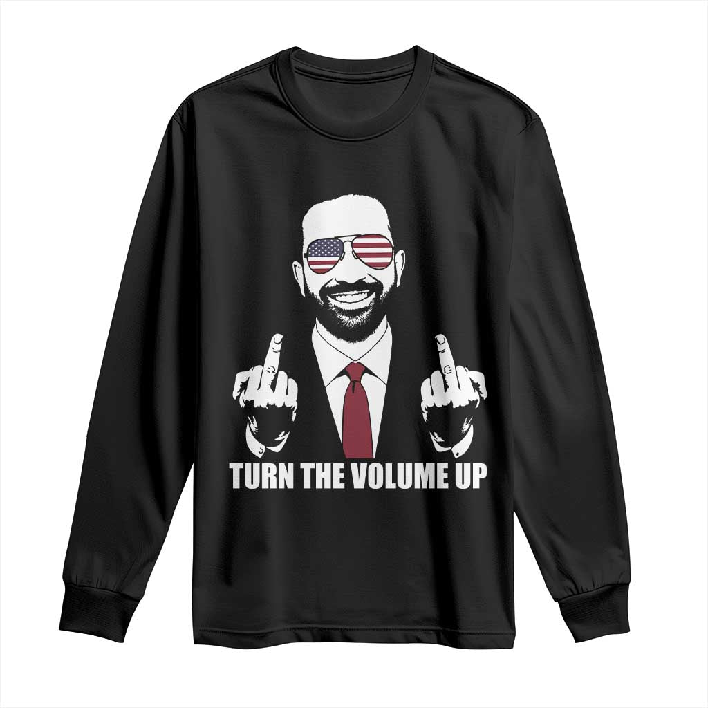 Zohran Mamdani Hope Long Sleeve Shirt Zoharan Mamdani USA Flag Funny Middle Finger - Wonder Print Shop