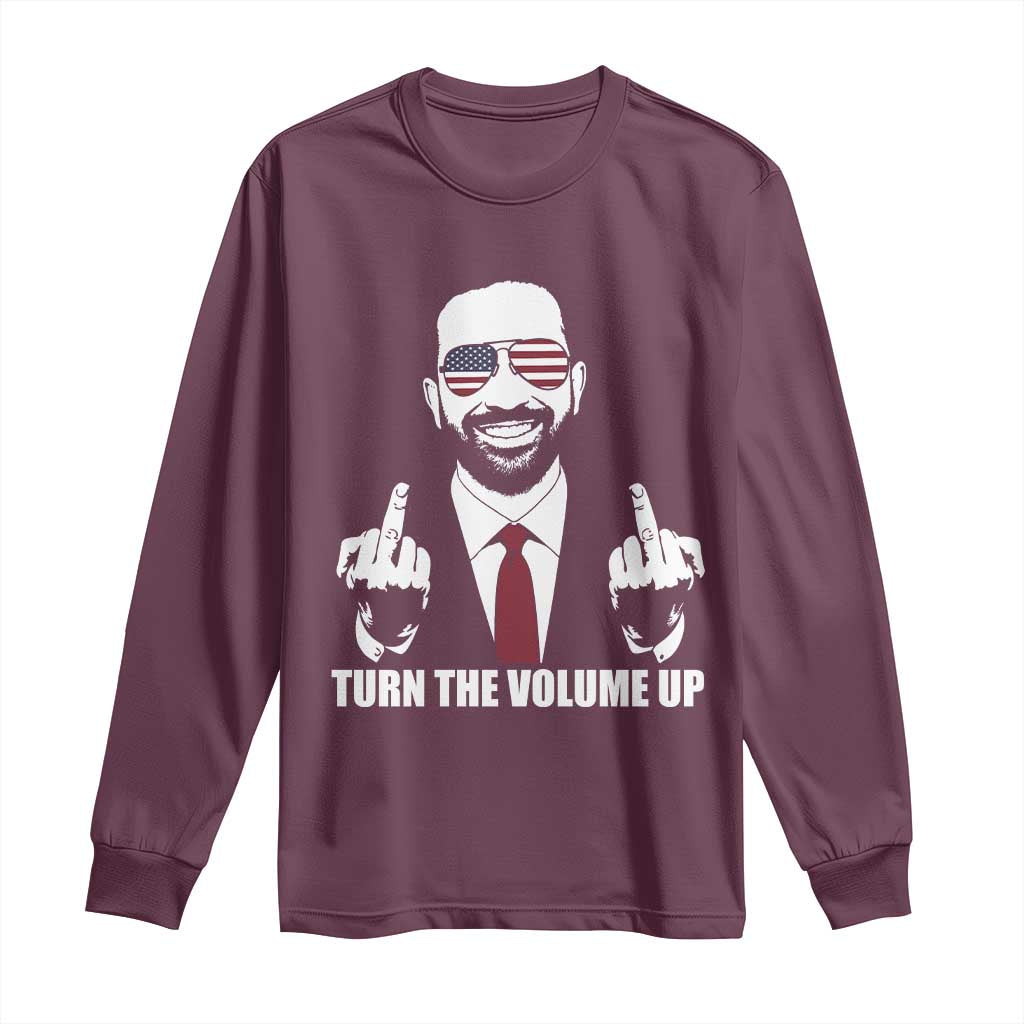 Zohran Mamdani Hope Long Sleeve Shirt Zoharan Mamdani USA Flag Funny Middle Finger - Wonder Print Shop