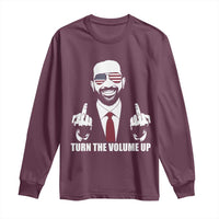 Zohran Mamdani Hope Long Sleeve Shirt Zoharan Mamdani USA Flag Funny Middle Finger - Wonder Print Shop