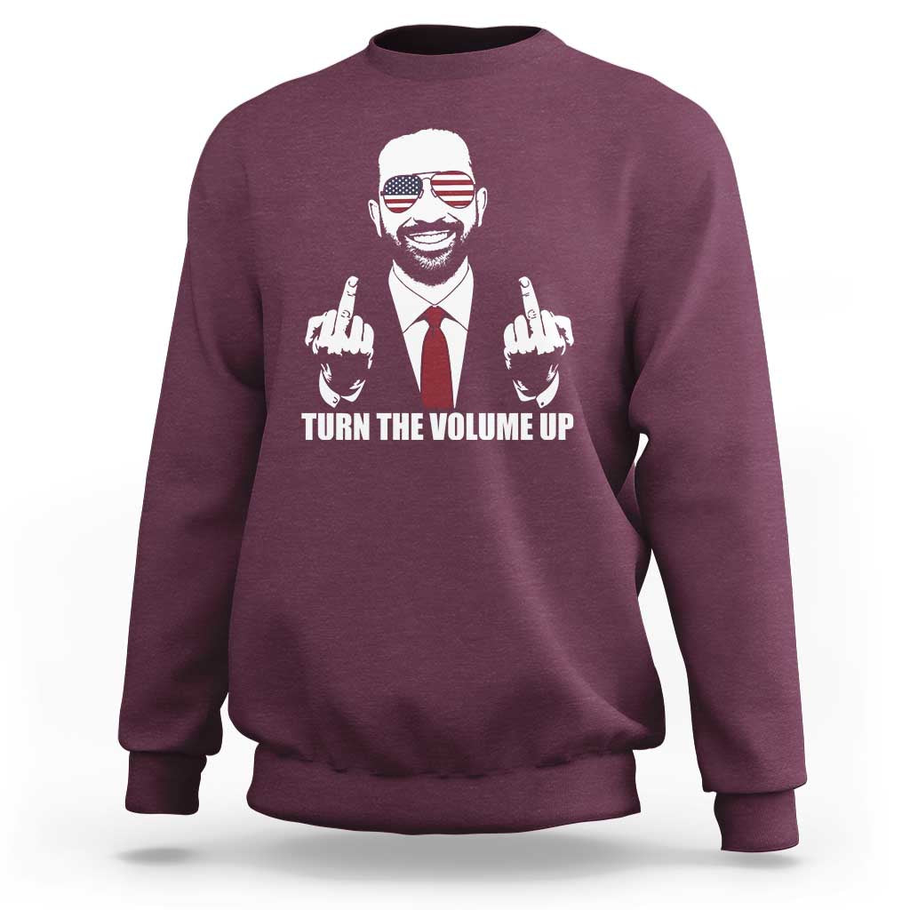 Zohran Mamdani Hope Sweatshirt Zoharan Mamdani USA Flag Funny Middle Finger - Wonder Print Shop