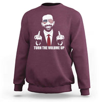 Zohran Mamdani Hope Sweatshirt Zoharan Mamdani USA Flag Funny Middle Finger - Wonder Print Shop