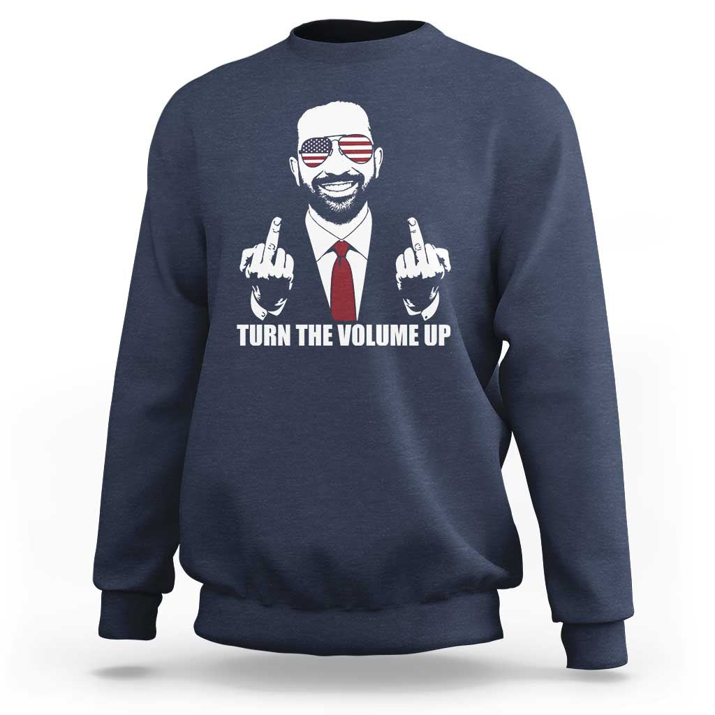 Zohran Mamdani Hope Sweatshirt Zoharan Mamdani USA Flag Funny Middle Finger - Wonder Print Shop