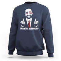 Zohran Mamdani Hope Sweatshirt Zoharan Mamdani USA Flag Funny Middle Finger - Wonder Print Shop