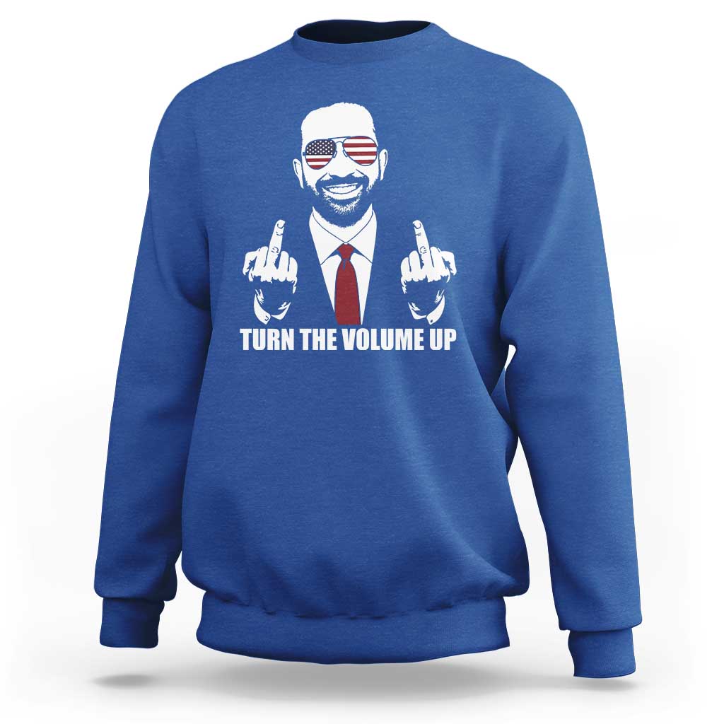 Zohran Mamdani Hope Sweatshirt Zoharan Mamdani USA Flag Funny Middle Finger - Wonder Print Shop