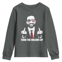 Zohran Mamdani Hope Youth Sweatshirt Zoharan Mamdani USA Flag Funny Middle Finger - Wonder Print Shop