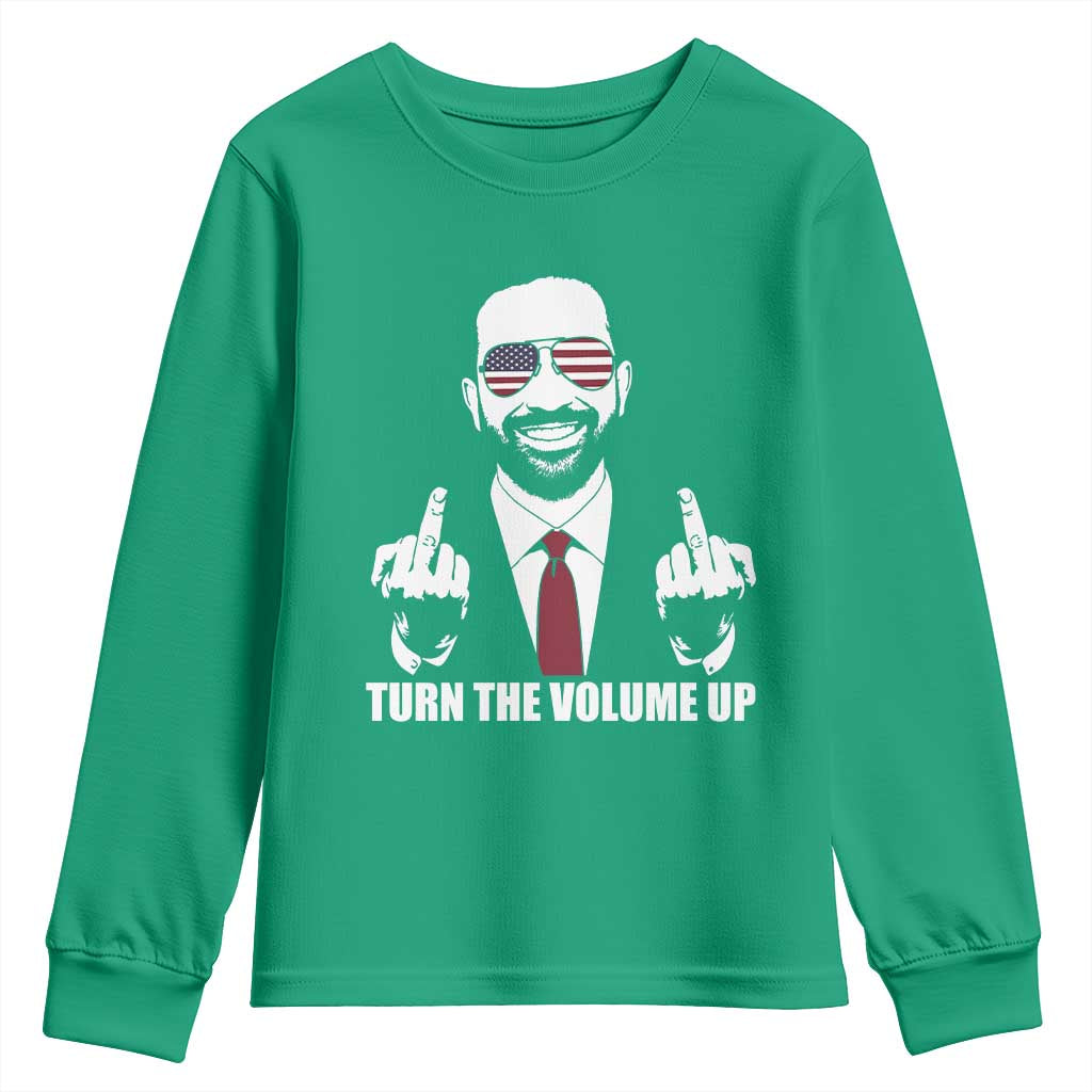 Zohran Mamdani Hope Youth Sweatshirt Zoharan Mamdani USA Flag Funny Middle Finger - Wonder Print Shop