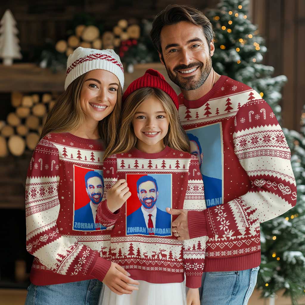 Zohran Madamni Ugly Christmas Sweater for New York Mayor - Wonder Print Shop