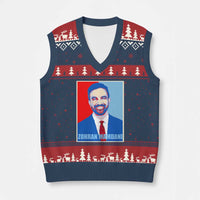 Zohran Madamni V-Neck Knit Sweater Vest for New York Mayor - Wonder Print Shop