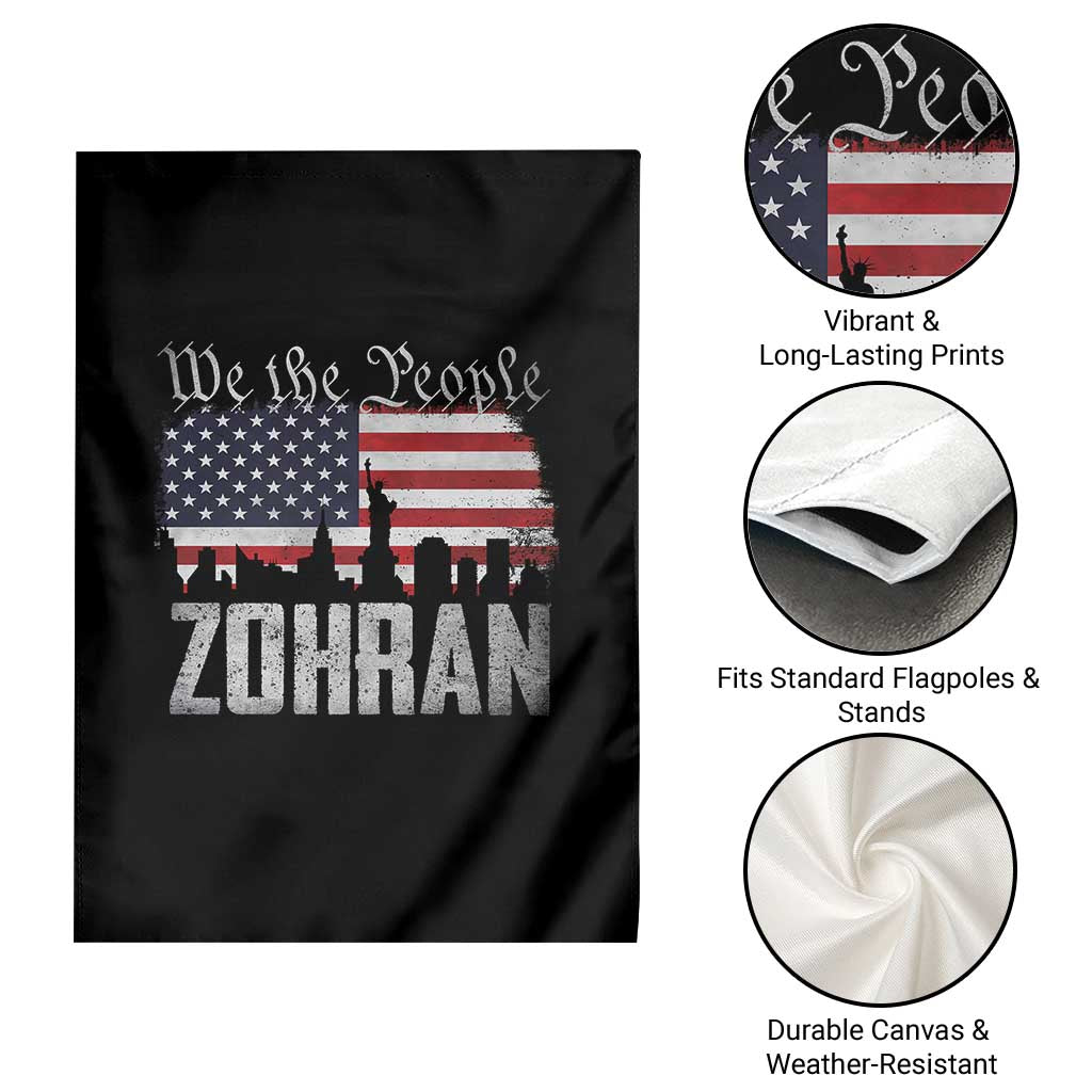 Zohran Mamdani Groovy Flowers Garden Flag Retro Style TS02