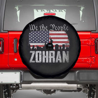 Zohran Mamdani Groovy Flowers Spare Tire Cover Retro Style TS02