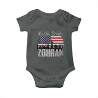 Zohran Mamdani Groovy Flowers Baby Onesie Retro Style TS02