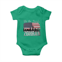 Zohran Mamdani Groovy Flowers Baby Onesie Retro Style TS02
