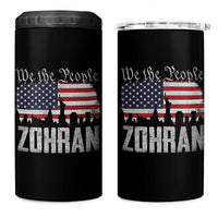 Zohran Mamdani Groovy Flowers 4 in 1 Can Cooler Tumbler Retro Style TS02