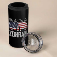 Zohran Mamdani Groovy Flowers 4 in 1 Can Cooler Tumbler Retro Style TS02