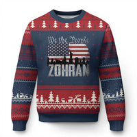 Zohran Mamdani Groovy Flowers Ugly Christmas Sweater Retro Style TS02