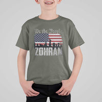 Zohran Mamdani Groovy Flowers T Shirt For Kid Retro Style TS02