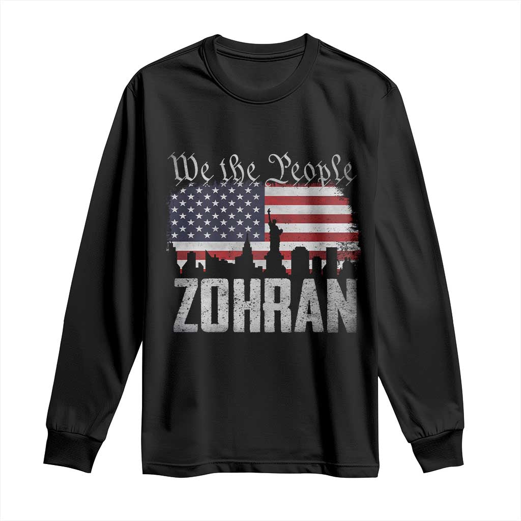Zohran Mamdani Groovy Flowers Long Sleeve Shirt Retro Style TS02