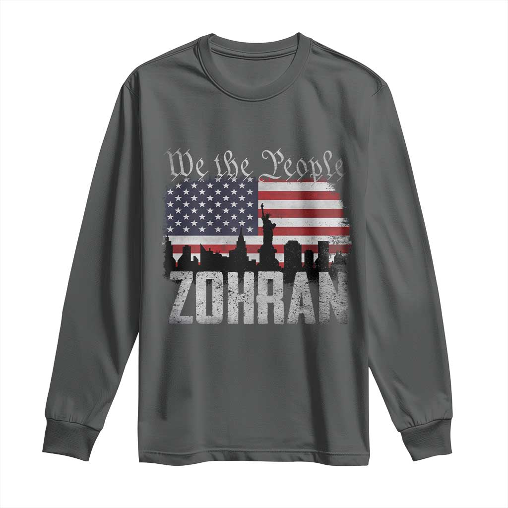 Zohran Mamdani Groovy Flowers Long Sleeve Shirt Retro Style TS02