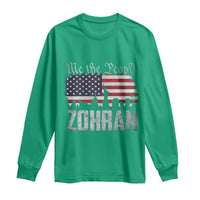 Zohran Mamdani Groovy Flowers Long Sleeve Shirt Retro Style - Wonder Print Shop