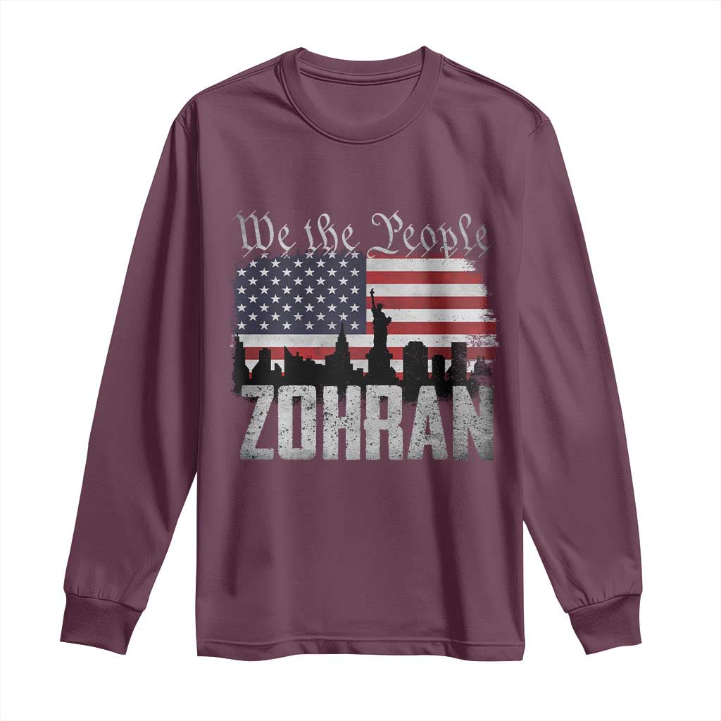 Zohran Mamdani Groovy Flowers Long Sleeve Shirt Retro Style TS02