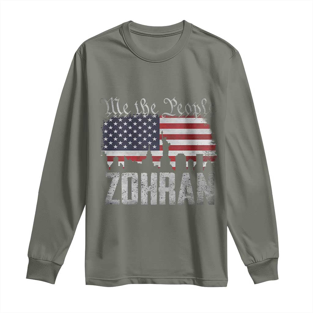 Zohran Mamdani Groovy Flowers Long Sleeve Shirt Retro Style - Wonder Print Shop