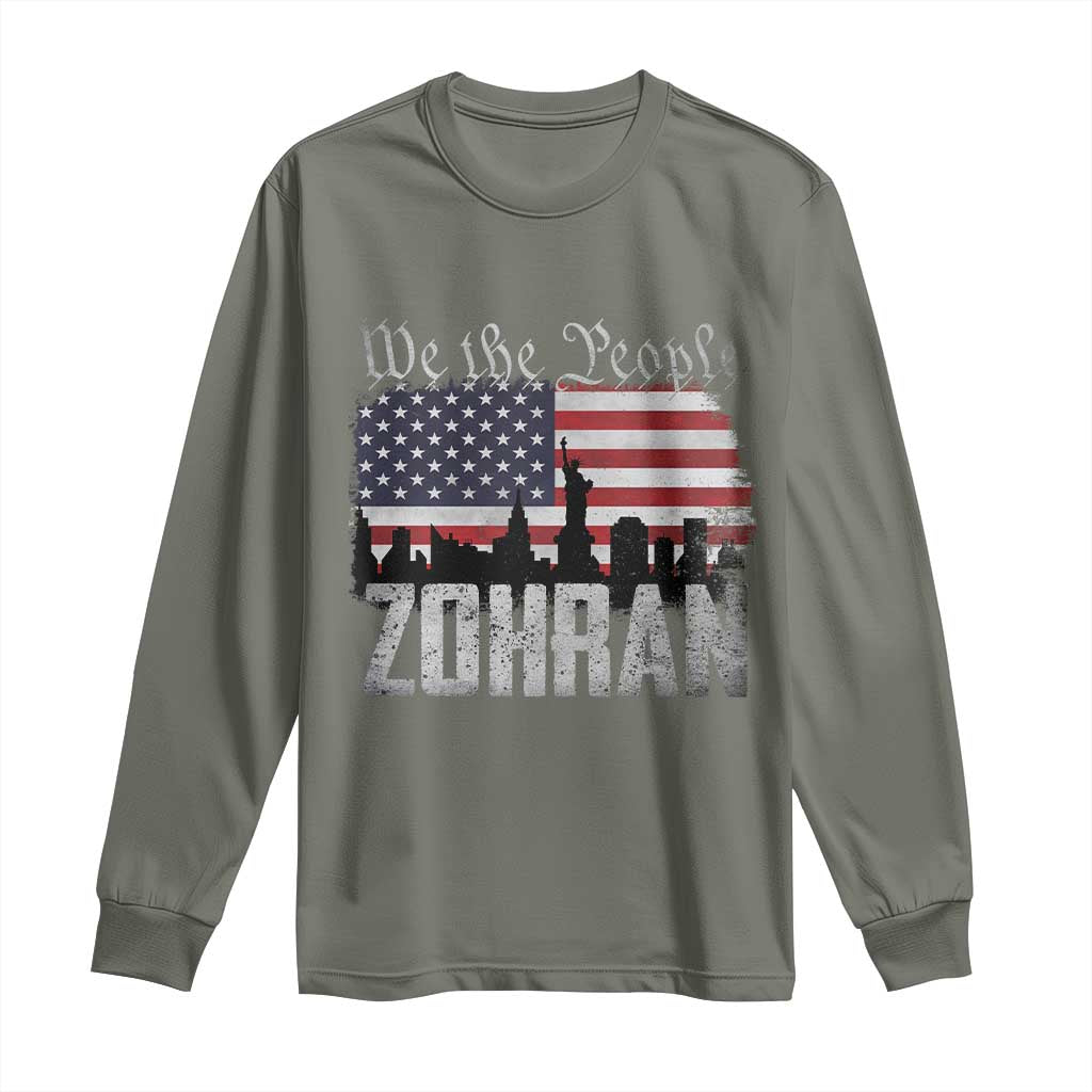 Zohran Mamdani Groovy Flowers Long Sleeve Shirt Retro Style TS02