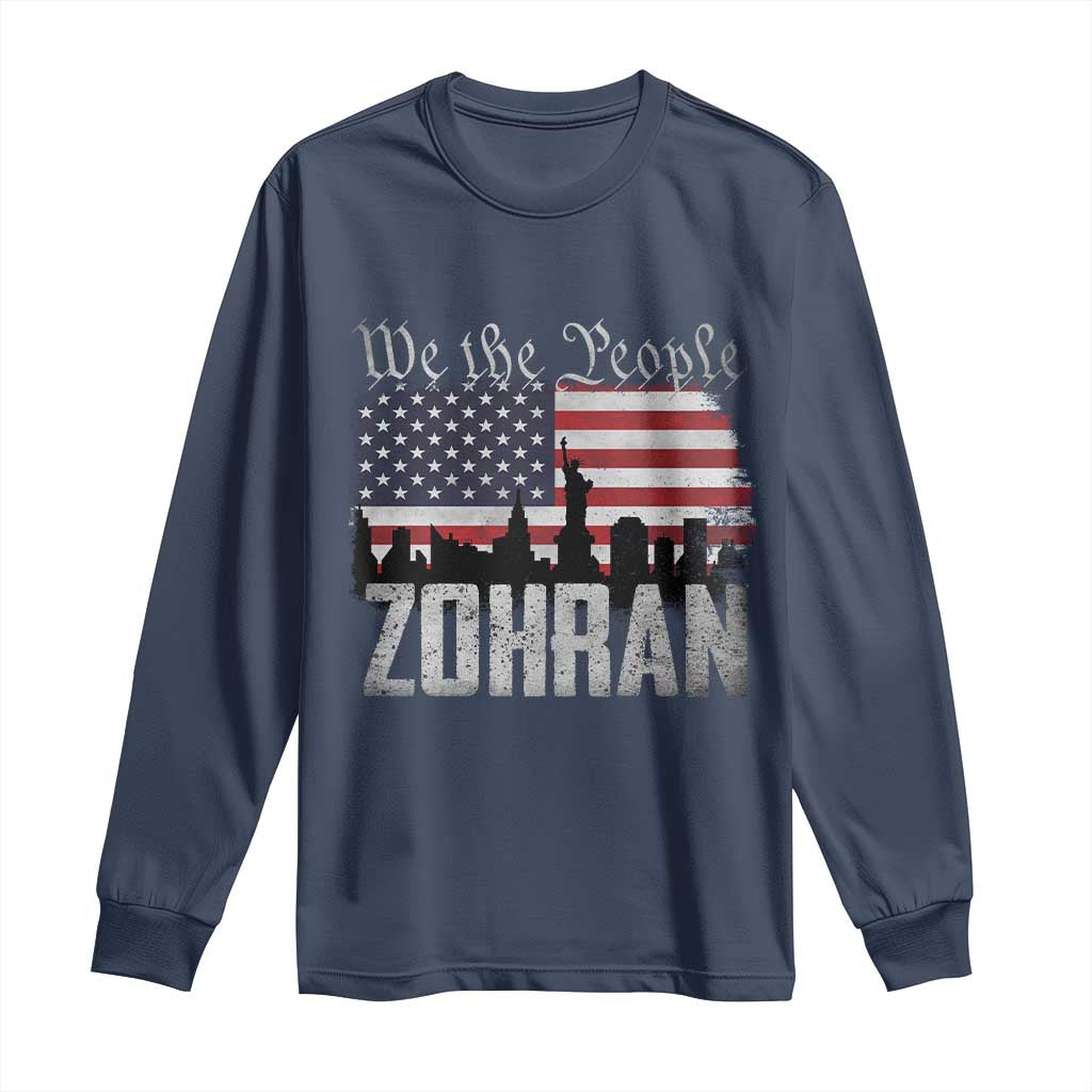 Zohran Mamdani Groovy Flowers Long Sleeve Shirt Retro Style TS02