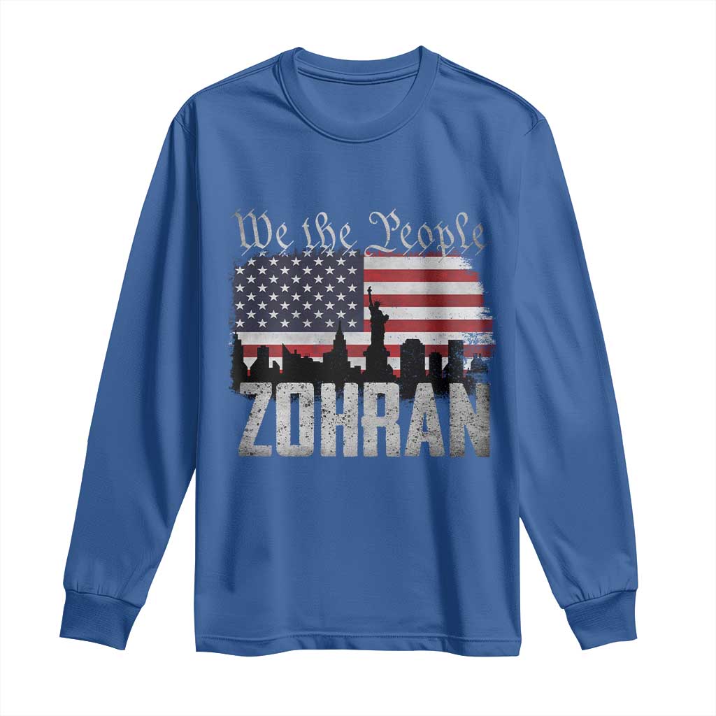 Zohran Mamdani Groovy Flowers Long Sleeve Shirt Retro Style TS02