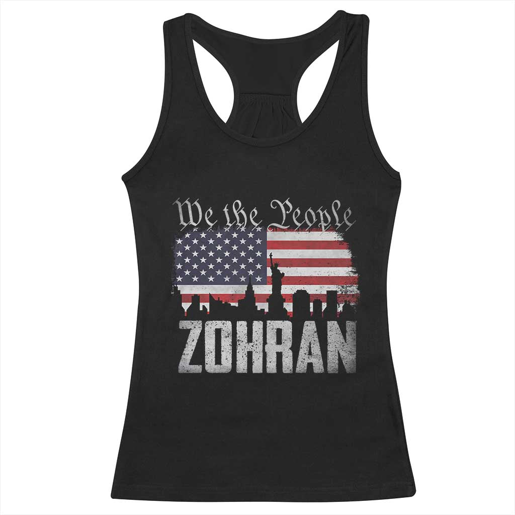 Zohran Mamdani Groovy Flowers Racerback Tank Top Retro Style TS02