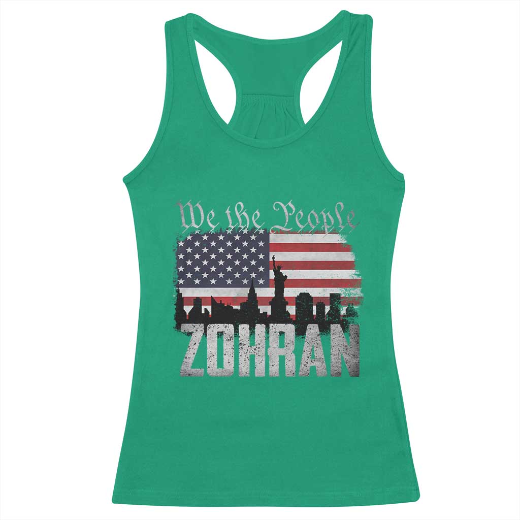Zohran Mamdani Groovy Flowers Racerback Tank Top Retro Style TS02