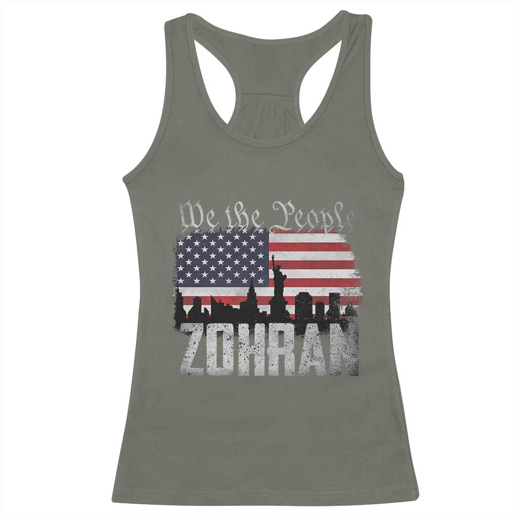Zohran Mamdani Groovy Flowers Racerback Tank Top Retro Style TS02