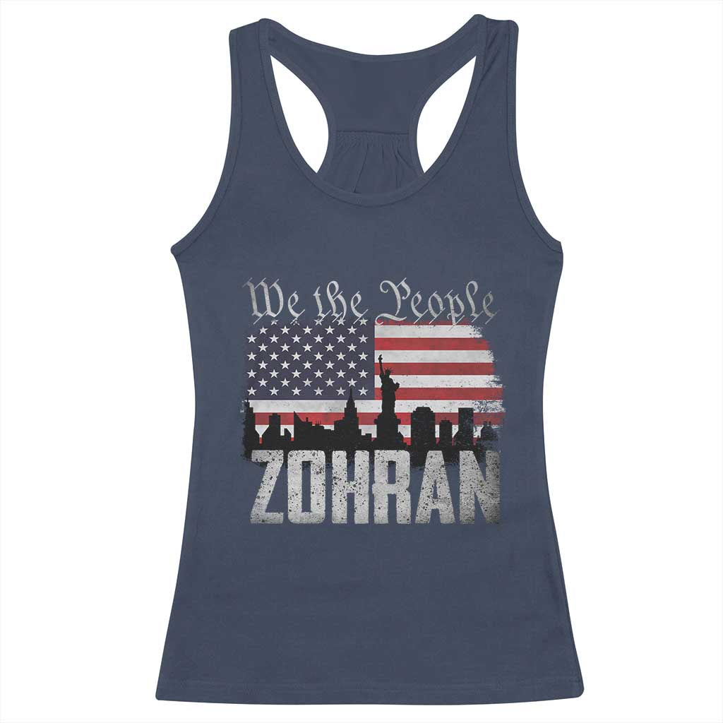 Zohran Mamdani Groovy Flowers Racerback Tank Top Retro Style TS02