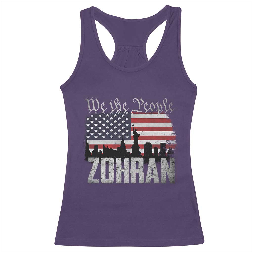 Zohran Mamdani Groovy Flowers Racerback Tank Top Retro Style TS02