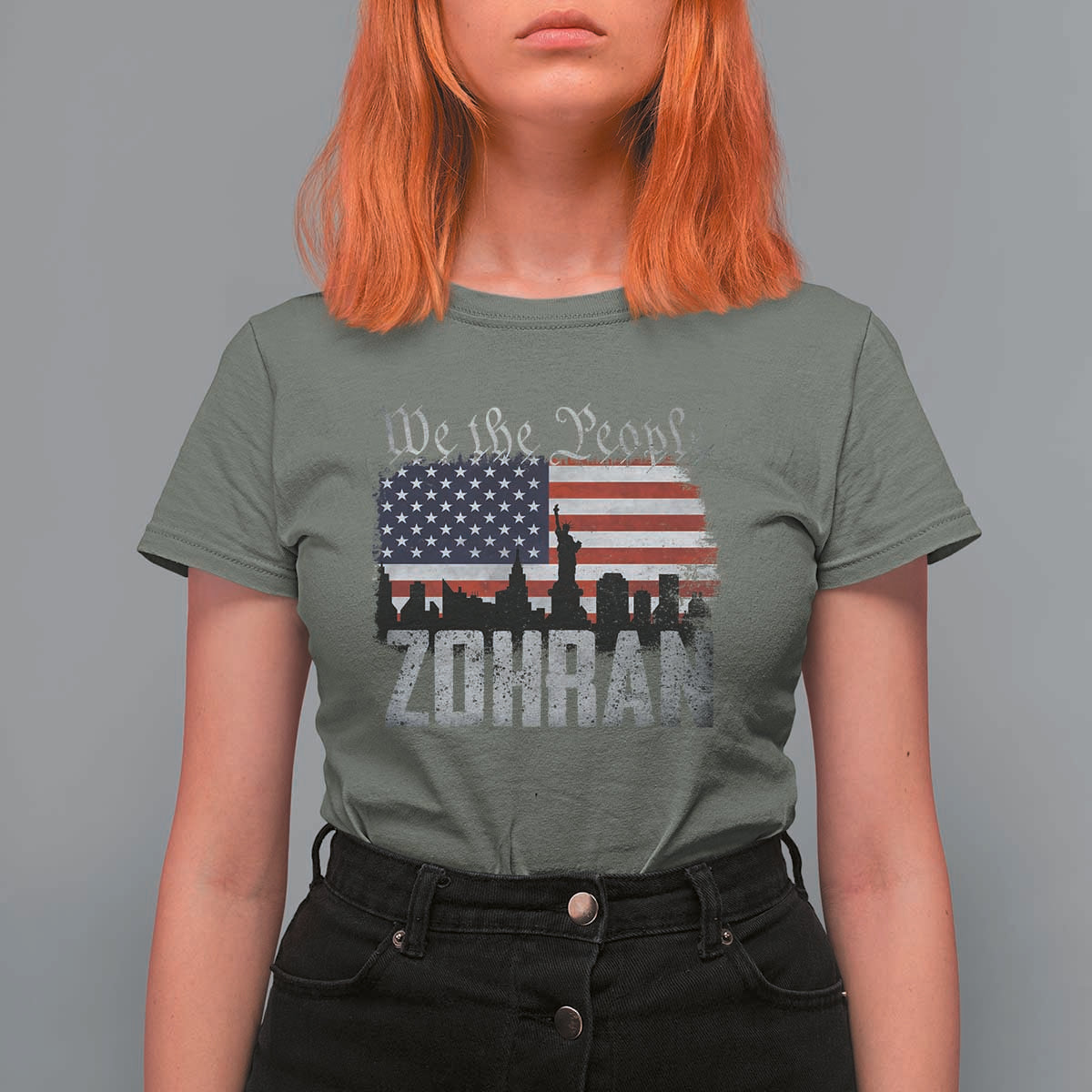 Zohran Mamdani Groovy Flowers T Shirt For Women Retro Style TS02