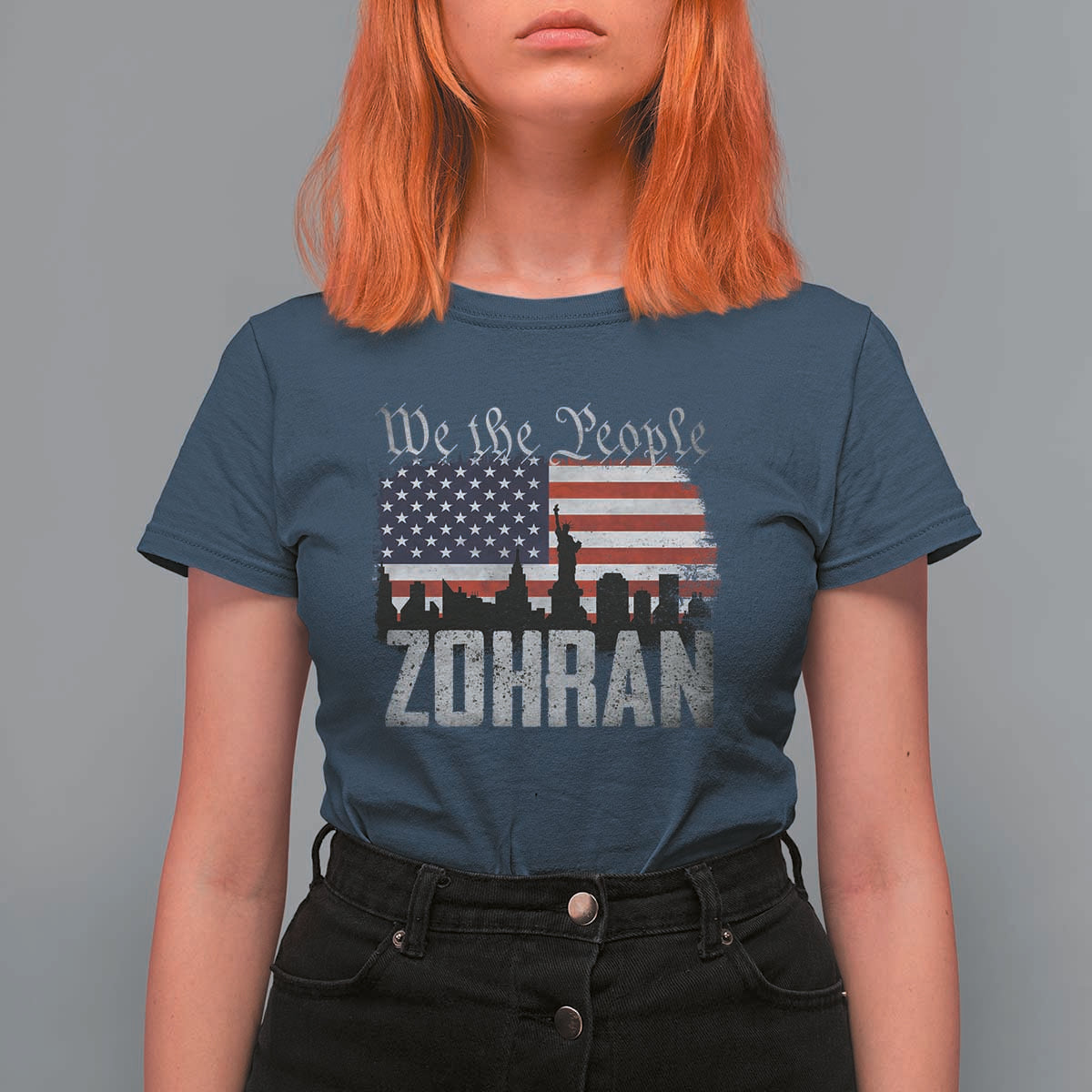 Zohran Mamdani Groovy Flowers T Shirt For Women Retro Style TS02