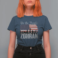 Zohran Mamdani Groovy Flowers T Shirt For Women Retro Style TS02