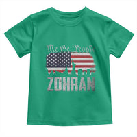 Zohran Mamdani Groovy Flowers Toddler T Shirt Retro Style - Wonder Print Shop