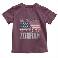 Zohran Mamdani Groovy Flowers Toddler T Shirt Retro Style - Wonder Print Shop