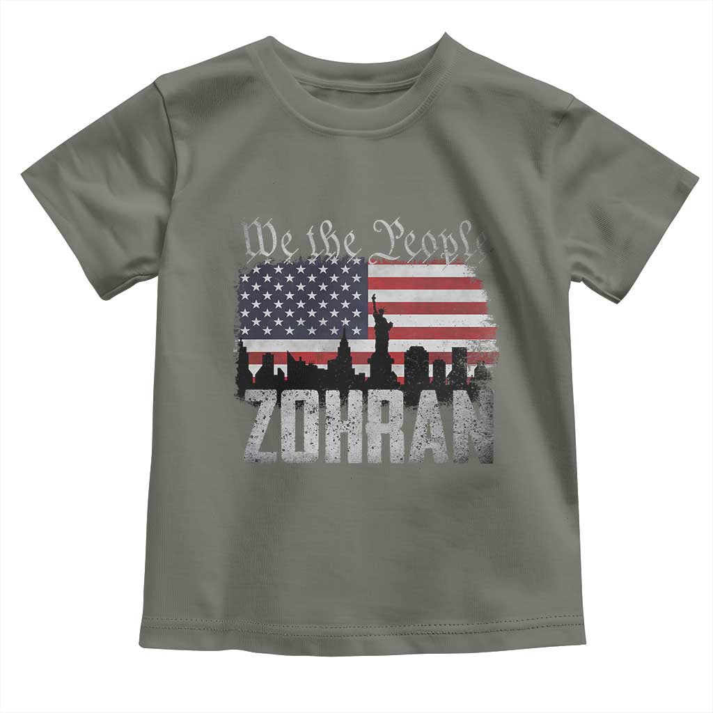 Zohran Mamdani Groovy Flowers Toddler T Shirt Retro Style TS02