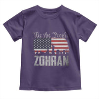 Zohran Mamdani Groovy Flowers Toddler T Shirt Retro Style - Wonder Print Shop