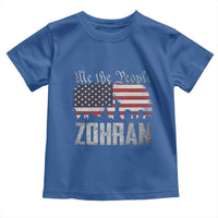 Zohran Mamdani Groovy Flowers Toddler T Shirt Retro Style - Wonder Print Shop