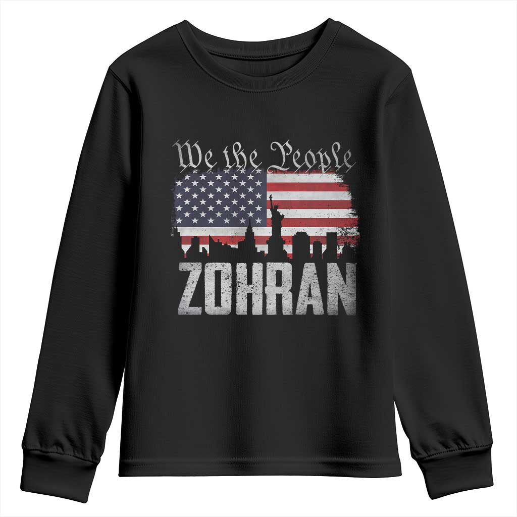 Zohran Mamdani Groovy Flowers Youth Sweatshirt Retro Style TS02