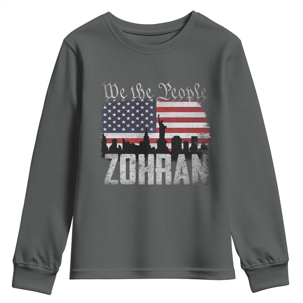 Zohran Mamdani Groovy Flowers Youth Sweatshirt Retro Style TS02
