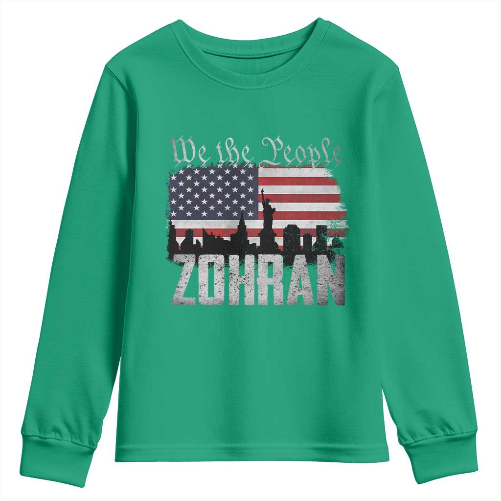 Zohran Mamdani Groovy Flowers Youth Sweatshirt Retro Style TS02